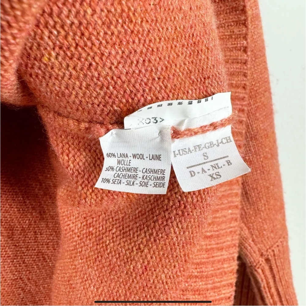 Brunello Cucinelli Rust Open Cardigan - Picture 5 of 10